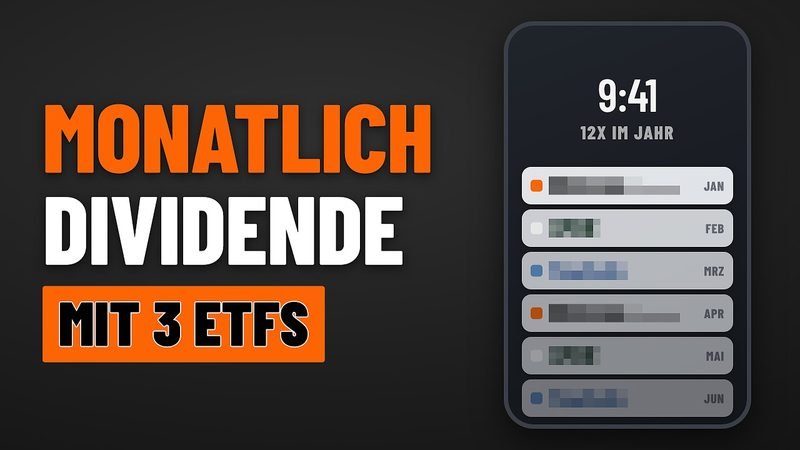 Vorschaubild der Folge: Jeden Monat Dividende mit 3 ETFs, reicht das für 1.000 €?